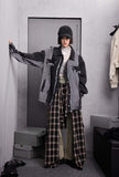 Unisex Jacket Autumn Curved Stitching Edging Coat Women's Clothing