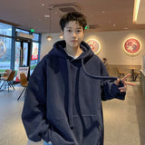 Men Hoodie Sweater Men's Hooded Spring Vintage Loose Hoodie Coat