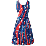 National Flag Day Dress Summer Print Dress Women's Vest