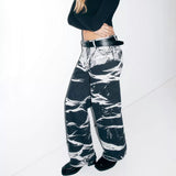 Women Jeans Spring and Autumn Women's Fashion Baggy Straight Trousers
