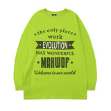 Men Long Sleeve Shirt Autumn Crew Neck Long Sleeve T-shirt Men and Women Street Hip Hop Couple