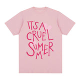 Taylor CRUEL SUMMER Vintage T-shirt Cotton Men T shirt