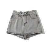 Women Skirt Summer High Waist Slim Fit Hip-Wrapped Short Denim Skirt