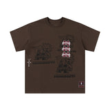 Travis Scott T-Shirt TRAVIS SCOTT Short Sleeve Summer KAWS Hip Hop T-Shirt