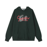 Men Hoodie Fall/Winter Hoodie Rivet Letter Printed Loose Long Sleeves Leisure Pullover Hoodie