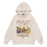 Men Hoodie Printed Hoodie Loose Casual Long Sleeves Hoodie Spring and Autumn