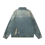 Men Denim Jacket Washed Do the Old Cowboy Coat Men's Jacket