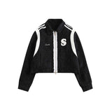 Unisex Jacket Autumn Classic Style Embroidered Coat