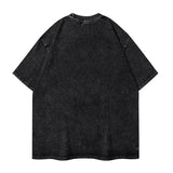 Roronoa Zoro Washed T-Shirt Men Santoryu Zoro Y2K Funny Cott