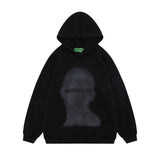 Men Hoodie Figure Printed Hoodie Casual Long-Sleeved Sports Top Hip Hop