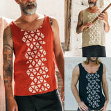 Men T Shirt Summer Printed Men's Vest