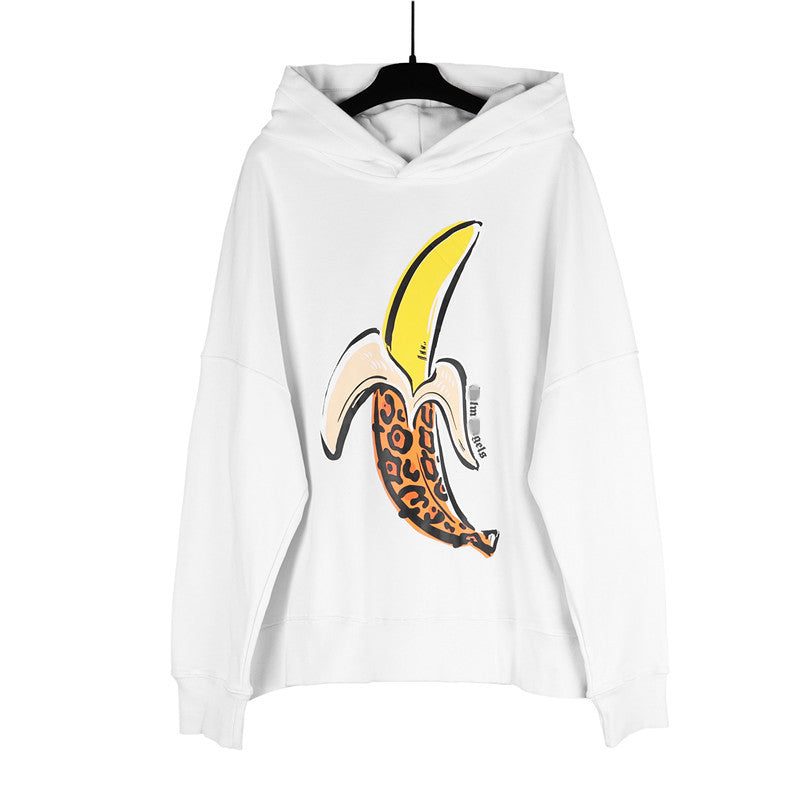 Palm Angle Hoodie Palm Angels Peeling Banana Letter Hooded Sweater Couple