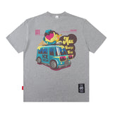 Men T Shirt Short Sleeve T-shirt Male and Female Trendy Brand Printed Loose Hip Hop