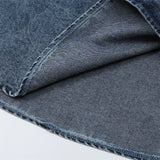 Men Denim Jacket Men's Spring and Autumn Denim Polo Shirt Top