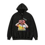Men Long Sleeve Shirt Portrait Printing Couple Hooded Sweater Men and Women
