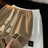 Men Sweatpants Waffle Shorts Men's Summer Sports Loose Casual