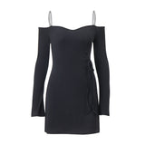 Women Dresses Fall Sexy Backless Spaghetti Straps Dress