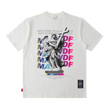 Men T Shirt High Street Short Sleeve T-shirt Men and Women Retro Cool Popular Brand