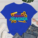 Teachers' Day T shirt Fashion Funny Blessed Teacher