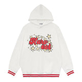 Men Hoodie XINGX Printed Pullover Sweatshirt Men's Long-Sleeved Hooded Shirt