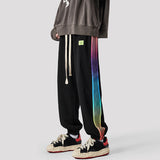 Men Sweatpants Men's Spring Fashion Brand Loose Track Sweatpants Straight Casual Pants
