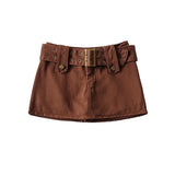 Women Skirt Denim Skirt Women's Bag Hip Shorts Summer Loose