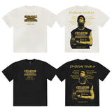 Travis Scott T-Shirt Travis Scott 24ssTOUR EUROPE Crew Neck Short Sleeve