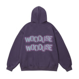 Men Hoodie Retro Car Printed Hoodie
