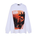 Men Long Sleeve Shirt Autumn and Winter Printing Long Sleeve Bottoming T-shirt for Men and Women