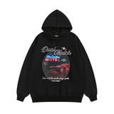 Men Hoodie Hip-Hop Street Landscape Printed Hoodie