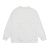 Men Fleece Lined Hoodie round Neck Sweater Men's Loose Sweatshirt Casual Top