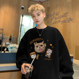 Men Hoodie Sweater Men's Autumn Loose Long Sleeve T-shirt All-Matching