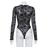 Women Jumpsuit Long Sleeve Tight Pure Desire Jumpsuit Top