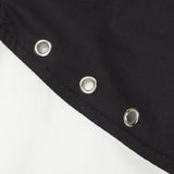 Women Long Sleeve Shirt Short Shirt Women's Spring and Autumn Stitching Contrast Color Long Sleeves Shirt