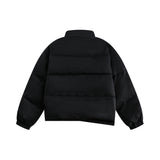 Unisex Jacket Winter New Chinese Style Cotton Coat with Solid Color