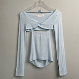 Women Long Sleeve Shirt Long Sleeve Shawl Halter U-Neck Vest Camisole Women