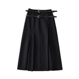Women Skirt Preppy Style Skirt Women's Spring and Autumn High Waist