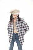 Unisex Jacket Autumn Plaid Loose Shirt