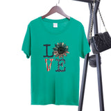 Women Independence Day T Shirt Printed Short Sleeve T-shirt