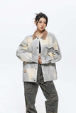 Unisex Jacket Autumn Monochrome Denim Coat Women's Clothing