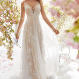 Slutty Wedding Dress V-neck Sleeveless Lace Wedding Dress Dress