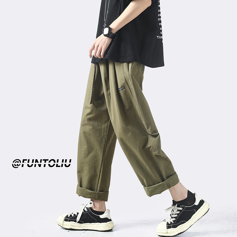 Men Sweatpants Summer Men's Overalls Simple, Loose and Versatile Casual Pants
