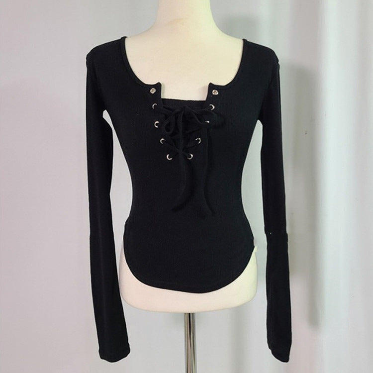 Women Long Sleeve Shirt Waist-Controlled Top Women's Spring