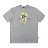Men T Shirt Retro Portrait Short Sleeve T-shirt Men and Women Loose