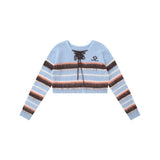 Women Sweater Short Knitwear for Girls Autumn Long Sleeve