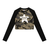 Women Long Sleeve T-Shirt Printed Long Sleeve T-shirt Women's Fall Slim Fit round Neck Top