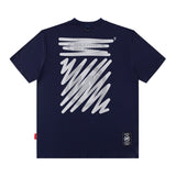 Men's T Shirt Letter Print Short-Sleeved T-shirt Men's and Women's Vibe Style Loose Top