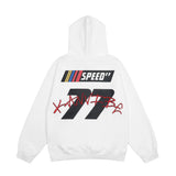 Men Hoodie Fuzzy Digital Printed Hoodie Sports Style Pullover Hoodie