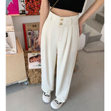 Palazzo Pants High-Grade Suit Pants Women's Summer Loose Straight Wide-Leg Pants