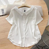 Women T-Shirt Short-Sleeved Shirt Women's Summer Top Loose